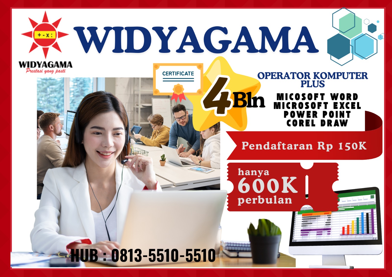 KURSUS KOMPUTER 4 BULAN